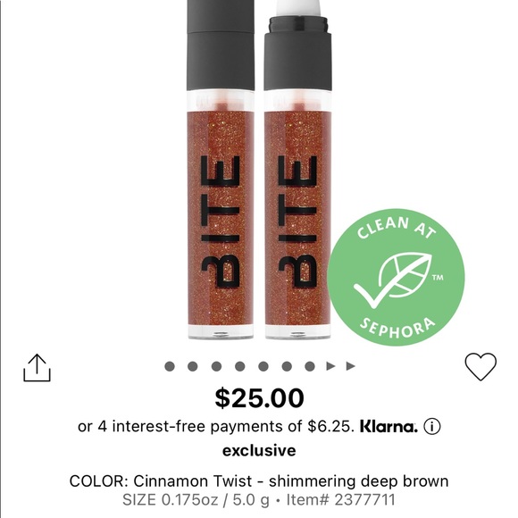 BITE BEAUTY
Yaysayer Plumping Lip Gloss “Cinnamon Twist” - Picture 2 of 2